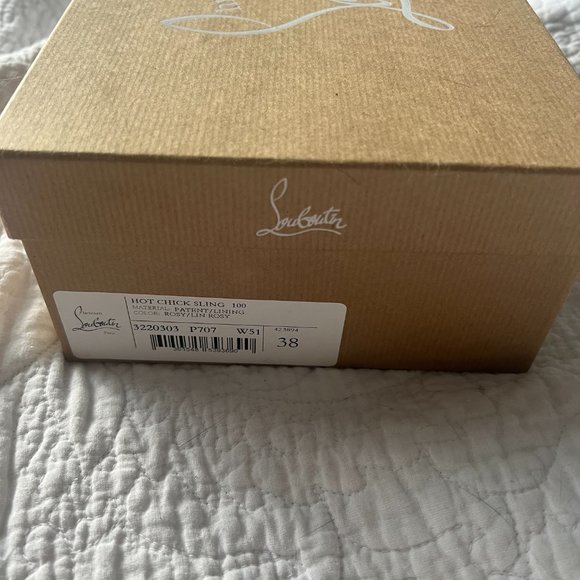 Christian Louboutin Hot Chick Sling 100 mm Size 38 - Picture 6 of 7